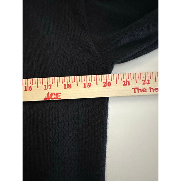 Feel‎ the Piece x Terre Jacobs O/S 100% Cashmere Black Sweater Criss Cross Back - Picture 6 of 9